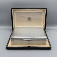 Load image into Gallery viewer, Fine Asprey & Co Silver Cigarette Box in Presentation Case - London 1945