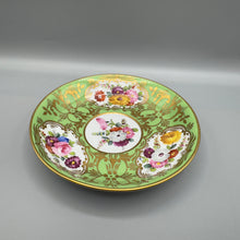 Load image into Gallery viewer, Rockingham Porcelain Green Floral Cup Saucer and Tea Plate Trio - C.1830