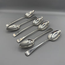 Load image into Gallery viewer, Antique George III Old English Silver Dessert Spoons - London 1814