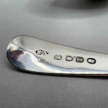 Load image into Gallery viewer, Antique George III Old English Silver Dessert Spoons - London 1814