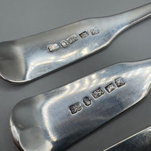 Load image into Gallery viewer, Six Georgian Fiddleback Silver Dinner Forks - Exeter 1806