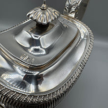 Load image into Gallery viewer, Antique George III Large Silver Teapot by Crispin Fuller - London 1819