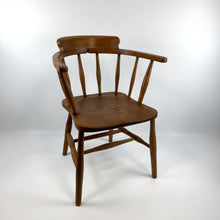 Load image into Gallery viewer, C.1895 Beech and Elm Smokers Bow Chair