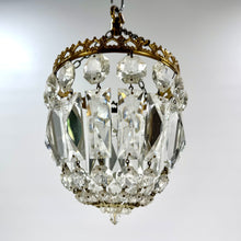 Load image into Gallery viewer, Early 20th Century Small Cut Bag Lustre Chandelier