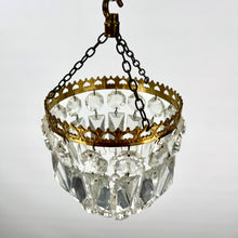 Load image into Gallery viewer, Early 20th Century Small Cut Bag Lustre Chandelier