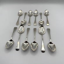 Load image into Gallery viewer, Twelve George IV Silver Teaspoons by William Theobalds - London 1828