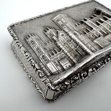 Load image into Gallery viewer, Rare York Minster Castle Top Snuff Box by Nathaniel Mills - Birmingham 1842