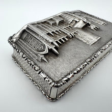 Load image into Gallery viewer, Rare York Minster Castle Top Snuff Box by Nathaniel Mills - Birmingham 1842