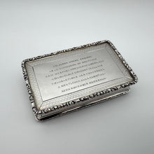 Load image into Gallery viewer, Rare York Minster Castle Top Snuff Box by Nathaniel Mills - Birmingham 1842