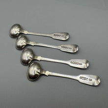 Load image into Gallery viewer, Set of Four Antique Silver Salt Spoons - Edinburgh 1840 - by Andrew Wilkie