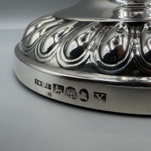 Load image into Gallery viewer, Rare George III Telescopic Silver Candlesticks John & Thomas Settle - Sheffield 1817