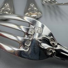 Load image into Gallery viewer, Six Silver Marlborough Pattern Dessert Forks - London 1850 - Lias Brothers