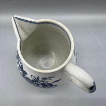 Load image into Gallery viewer, Lowestoft Porcelain Sparrow Beak Jug and Cover - Fence Pattern - C.1770/75
