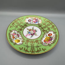 Load image into Gallery viewer, Rockingham Porcelain Green Floral Cup Saucer and Tea Plate Trio - C.1830
