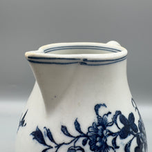 Load image into Gallery viewer, Lowestoft Porcelain Sparrow Beak Jug and Cover - Fence Pattern - C.1770/75
