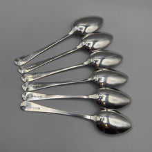 Load image into Gallery viewer, Antique George III Old English Silver Dessert Spoons - London 1814
