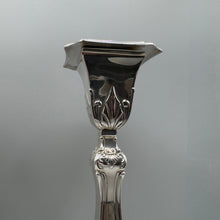 Load image into Gallery viewer, Pair of Art Nouveau Sterling Silver Candlesticks - J&amp;J Maxfield - 20cm

