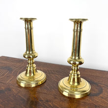 Load image into Gallery viewer, Georgian Brass Candlesticks with Ejectors - C.1800
