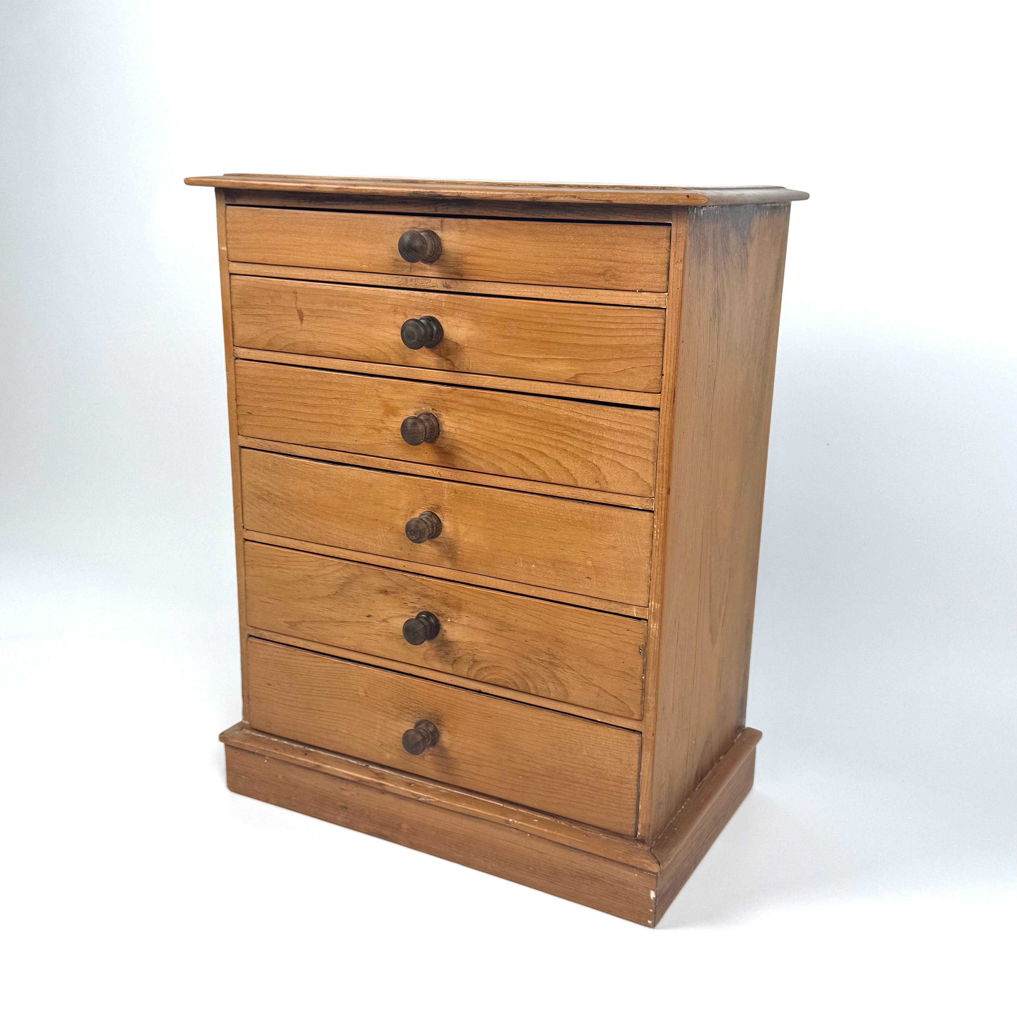 Small Victorian Pine Specimen Chest by James Gardner of London ...