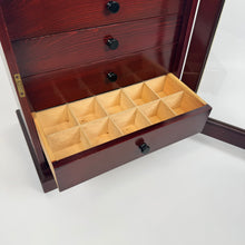 Load image into Gallery viewer, Stained Pine Collectors Cabinet with Glazed Door - C.1920
