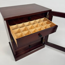 Load image into Gallery viewer, Stained Pine Collectors Cabinet with Glazed Door - C.1920

