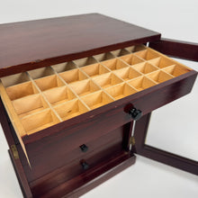Load image into Gallery viewer, Stained Pine Collectors Cabinet with Glazed Door - C.1920
