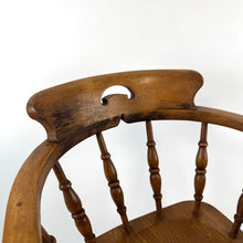 Load image into Gallery viewer, C.1875 Beech and Elm Smokers Bow Chair
