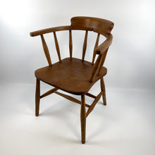 Load image into Gallery viewer, C.1895 Beech and Elm Smokers Bow Chair
