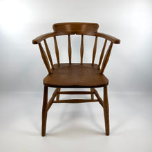 Load image into Gallery viewer, C.1895 Beech and Elm Smokers Bow Chair
