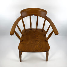 Load image into Gallery viewer, C.1895 Beech and Elm Smokers Bow Chair
