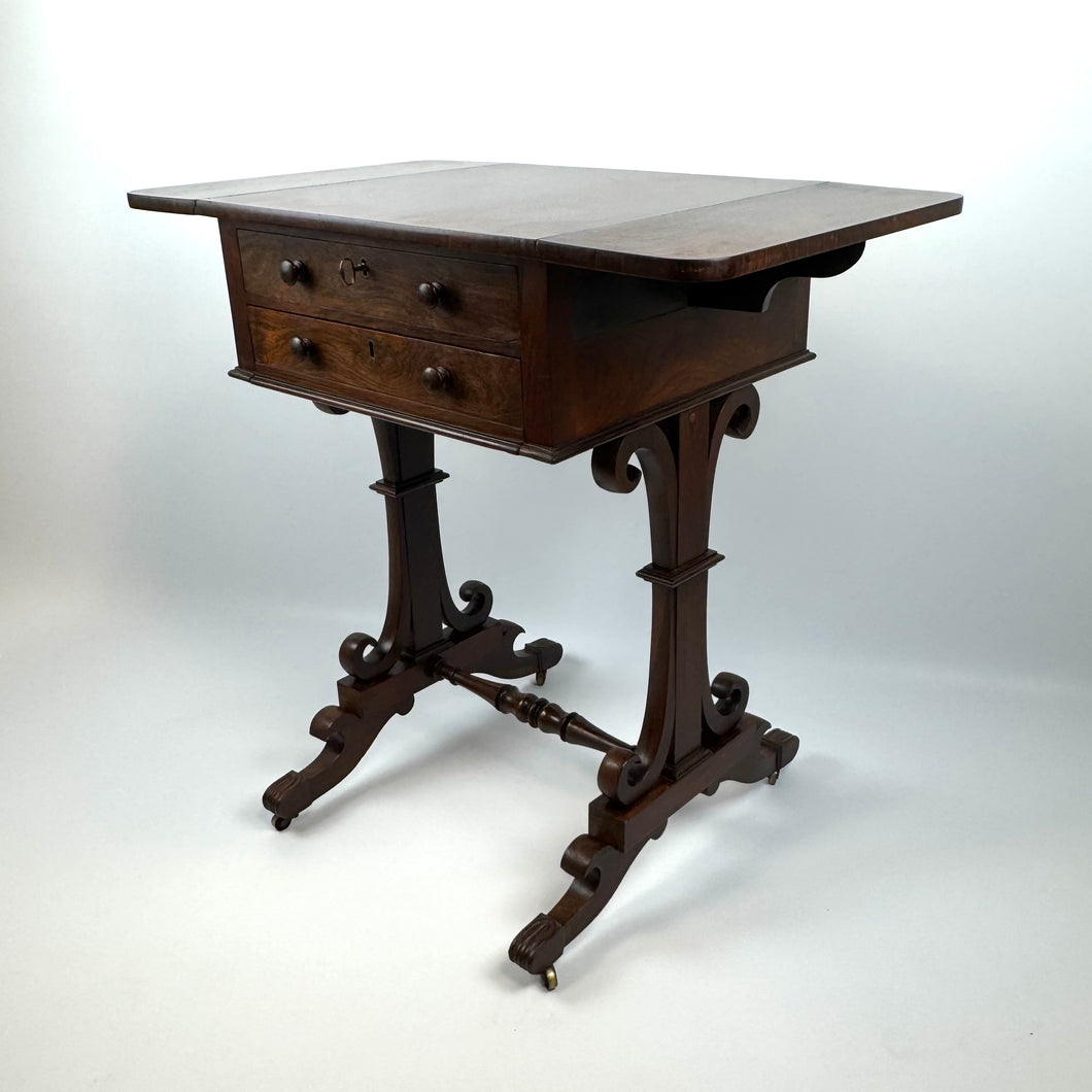 William IV Rosewood Work Table - C.1830