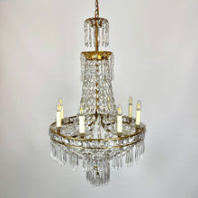 Load image into Gallery viewer, 19th Century Crystal Empire Chandelier
