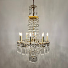 Load image into Gallery viewer, 19th Century Crystal Empire Chandelier
