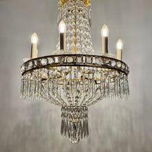 Load image into Gallery viewer, 19th Century Crystal Empire Chandelier

