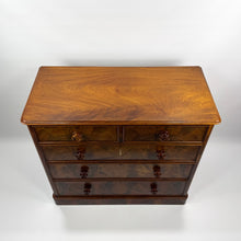 Load image into Gallery viewer, 19th Century Curl Mahogany Chest of Drawers C.1880
