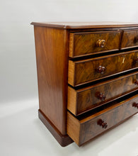 Load image into Gallery viewer, 19th Century Curl Mahogany Chest of Drawers C.1880
