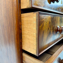 Load image into Gallery viewer, 19th Century Curl Mahogany Chest of Drawers C.1880
