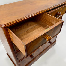 Load image into Gallery viewer, 19th Century Curl Mahogany Chest of Drawers C.1880
