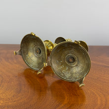Load image into Gallery viewer, Pair of Brass Candlesticks by William Tonks &amp; Sons - C.1890

