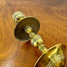 Load image into Gallery viewer, Pair of Brass Candlesticks by William Tonks &amp; Sons - C.1890
