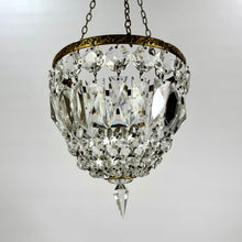 Load image into Gallery viewer, Early 20th Century Cut Glass Bag Lustre Chandelier
