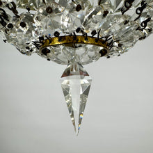 Load image into Gallery viewer, Early 20th Century Cut Glass Bag Lustre Chandelier
