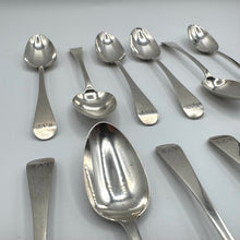 Load image into Gallery viewer, Twelve George IV Silver Teaspoons by William Theobalds - London 1828
