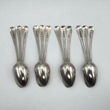 Load image into Gallery viewer, Twelve George IV Silver Teaspoons by William Theobalds - London 1828
