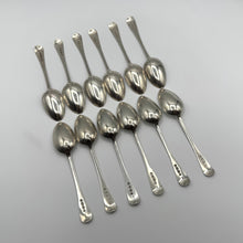 Load image into Gallery viewer, Twelve George IV Silver Teaspoons by William Theobalds - London 1828
