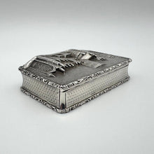 Load image into Gallery viewer, Rare York Minster Castle Top Snuff Box by Nathaniel Mills - Birmingham 1842

