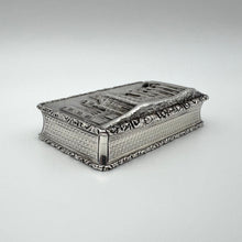 Load image into Gallery viewer, Rare York Minster Castle Top Snuff Box by Nathaniel Mills - Birmingham 1842
