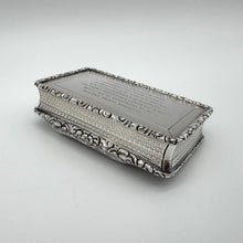 Load image into Gallery viewer, Rare York Minster Castle Top Snuff Box by Nathaniel Mills - Birmingham 1842
