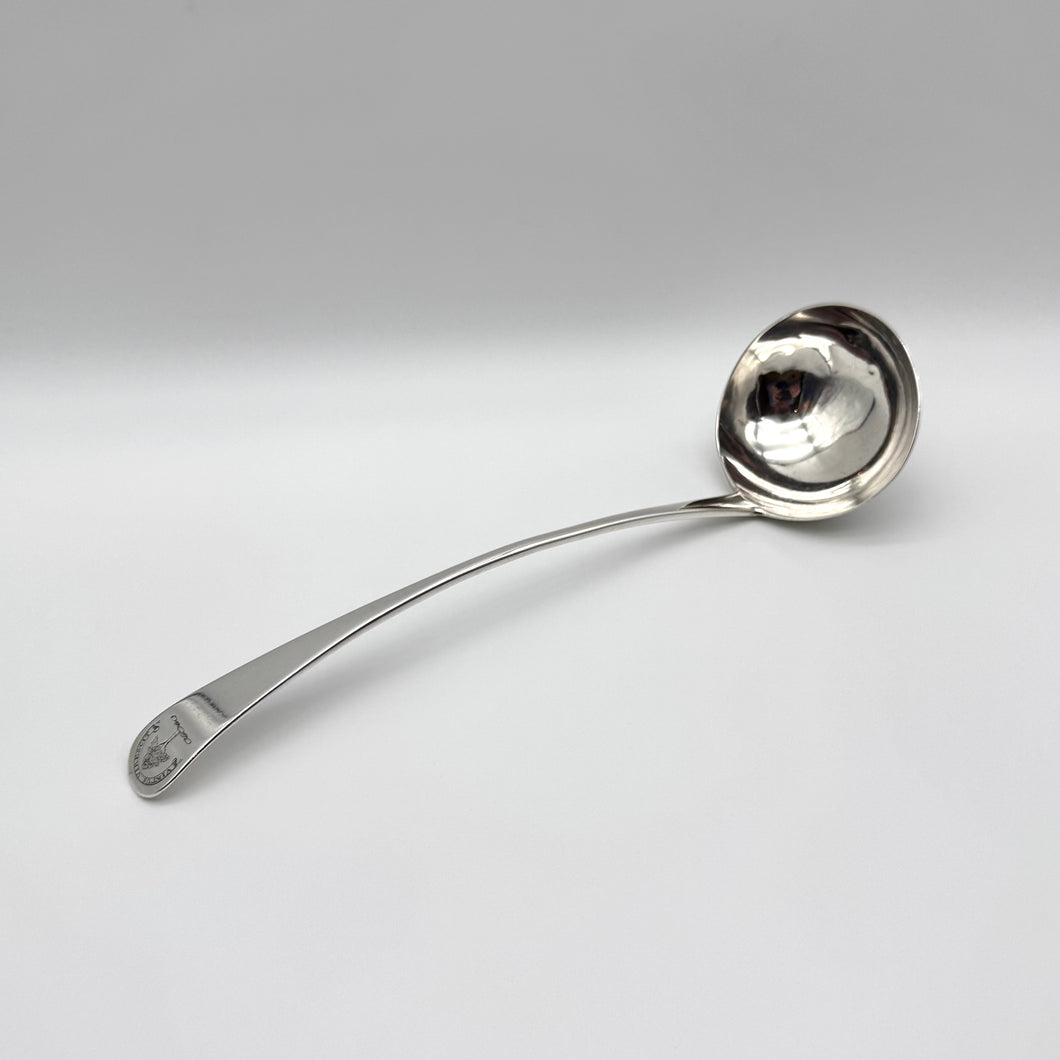Scottish Provincial Silver Crested Punch Ladle by John Leslie - Aberdeen C.1782