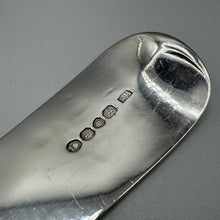 Load image into Gallery viewer, Silver George IV Fiddle Back Basting Spoon by Robert Hennell II - London 1824
